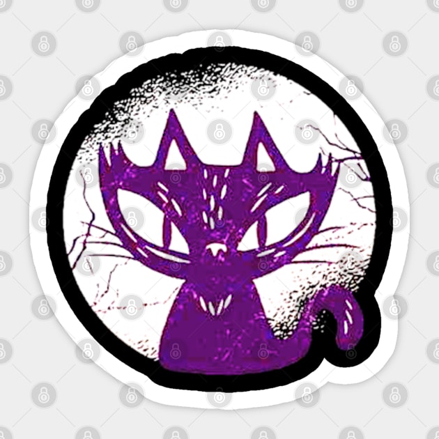 Dark cat Sticker by bosssirapob63